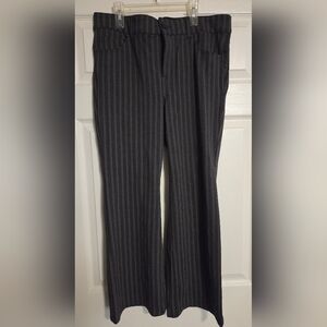 Torrid Charcoal Pinstripe Flare Pants